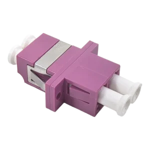 Adaptador Duplex LC multimodo OM4 Violeta