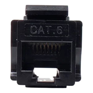 Unshielded Keystone Jack Cat. 6 for 90° Installations